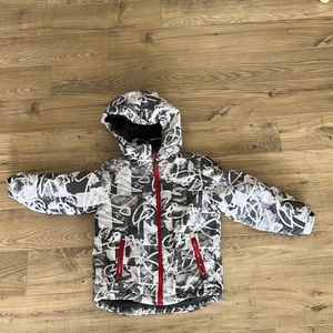 Kids Snow Jacket with Detachable Hood